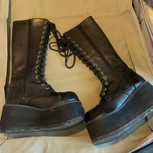 Demonia Lace Up Boots